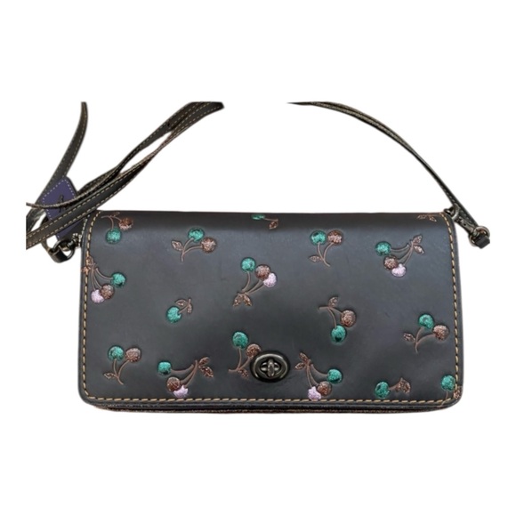 COACH 1941 Glitter Cherry Black Glovetanned Leather. Dusty and Bag! - Picture 3 of 13